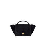 Pre-owned Leather celine-bags Celine Vintage , Black , Dames