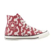 Hoge Top Sneakers in Zwart Converse , Red , Dames