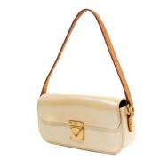 Pre-owned Leather shoulder-bags Louis Vuitton Vintage , White , Dames