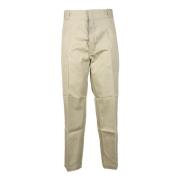 Polyester Katoen Blend Werkbroek Dickies , Beige , Heren