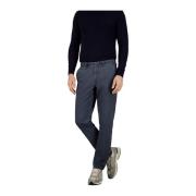 Donkerblauwe Katoenen Broek Gardeur , Blue , Heren