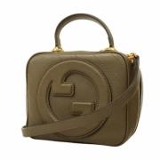 Pre-owned Leather gucci-bags Gucci Vintage , Green , Dames