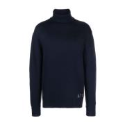 Blauwe Walter Pullover: Stijlvolle coltrui voor heren A.p.c. , Blue , ...