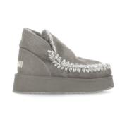 Grijze Shearling Winterlaarzen Mou , Gray , Dames