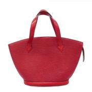 Pre-owned Linen shoulder-bags Louis Vuitton Vintage , Red , Dames