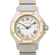 Pre-owned Yellow Gold watches Cartier Vintage , Gray , Dames