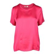 Elegante Viscose Rayon Blouse Think! , Pink , Dames