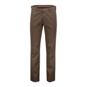 Katoenen Bruine Broek Meyer , Brown , Heren