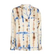 Tie Dye Blouse Tuniek Marie Méro , Beige , Dames