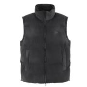 Jas met ritssluiting en hoge kraag Diesel , Black , Heren