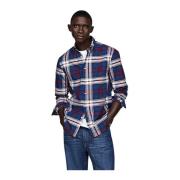 Casual Donkerblauw Overhemd Tommy Hilfiger , Multicolor , Heren