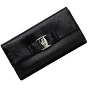 Pre-owned Leather wallets Salvatore Ferragamo Pre-owned , Black , Dame...