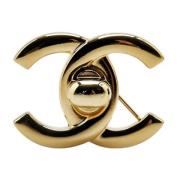 Pre-owned Metal chanel-jewelry Chanel Vintage , Yellow , Dames