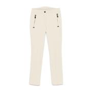 Slim Fit Broek in Wit Moncler , White , Dames