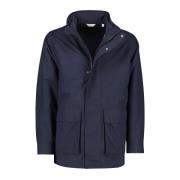 Donkerblauwe winterjas Gant , Blue , Heren