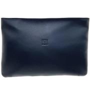 Pre-owned Leather pouches Loewe Pre-owned , Black , Dames