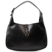 Pre-owned Leather shoulder-bags Gucci Vintage , Black , Dames