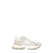 Witte Leren Sneakers met Technische Inzetstukken Axel Arigato , Beige ...