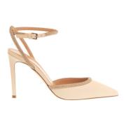 Ivoor Strass Slingback Hakken Ninalilou , Beige , Dames