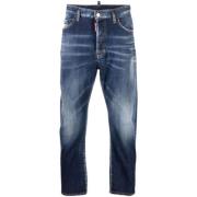 5 Pockets Pant Dsquared2 , Blue , Heren