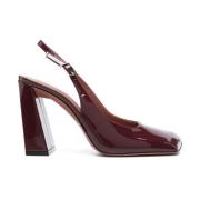 Stijlvolle Slingback Pumps in Wijnrood Amina Muaddi , Red , Dames