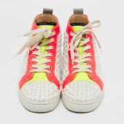 Pre-owned Leather sneakers Christian Louboutin Pre-owned , Multicolor ...