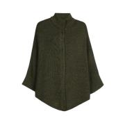 Groene Cape met Mooie Knopen Marie Méro , Green , Dames