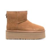 Zwarte Suède Platform Laars UGG , Brown , Dames