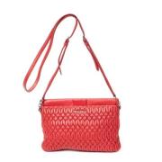 Pre-owned Leather shoulder-bags Miu Miu Pre-owned , Red , Dames