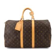 Pre-owned Canvas handbags Louis Vuitton Vintage , Brown , Dames