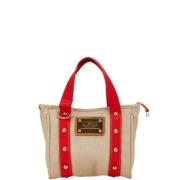 Pre-owned Canvas louis-vuitton-bags Louis Vuitton Vintage , Beige , Da...