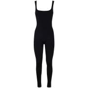 Square Neck Catsuit Nylon Spandex Entire Studios , Black , Dames