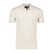 Polo shirt korte mouw crème Lyle & Scott , White , Heren