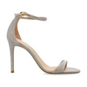 Sandalettes met hak Nudist II Stuart Weitzman , Gray , Dames