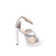 Pre-owned Polyester heels Jimmy Choo Pre-owned , Gray , Dames