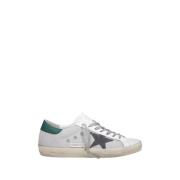 Geperforeerde leren sterhak sneakers Golden Goose , Gray , Heren