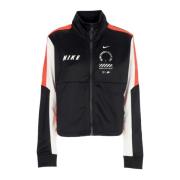 Korte Dames Track Top Zwart/Rood/Wit Nike , Black , Dames