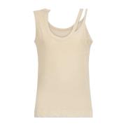 Tanktop Y-3 , Beige , Dames