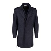 Donkerblauwe Winterjas Hugo Boss , Blue , Heren