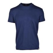 Katoen Elastaan Ondergoed T-shirt Dsquared2 , Blue , Heren