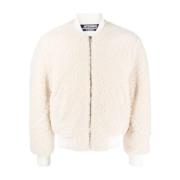 Shearling Bomber Jacket Jacquemus , White , Heren