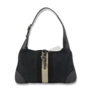 Pre-owned Canvas shoulder-bags Gucci Vintage , Black , Dames