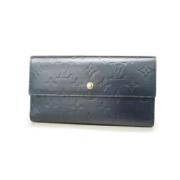 Pre-owned Fabric wallets Louis Vuitton Vintage , Blue , Dames