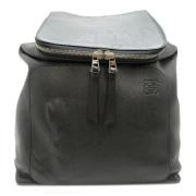 Pre-owned Leather backpacks Loewe Pre-owned , Black , Dames