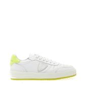 Heldergele en witte sneakers Philippe Model , White , Heren