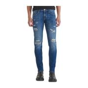 Vintage Gold Tapered Fit Jeans Antony Morato , Blue , Heren