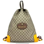 Pre-owned Canvas gucci-bags Gucci Vintage , Beige , Dames