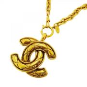 Pre-owned Metal chanel-jewelry Chanel Vintage , Yellow , Dames