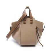 Pre-owned Leather handbags Loewe Pre-owned , Beige , Dames