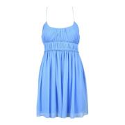 Elegante jurk van polyesterstof Patrizia Pepe , Blue , Dames